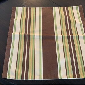 Pottery Barn Beige and Olive Pillow Cover